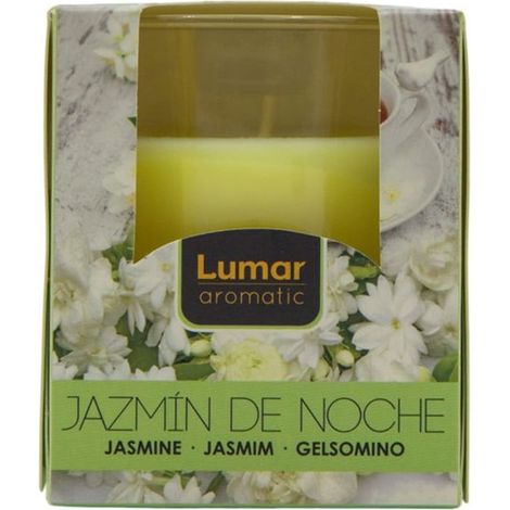 TrAdE Shop Traesio - Candela Cera Vegetale Aromatica In Vaso Decorativa Profumata Al Gelsomino 125gr 093051 - (1/5)