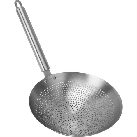 mm Edelstahl 304 Löffelsieb, Feinfilter, komfortabler Griff, 22 cm Schaumlöffel für die Küche