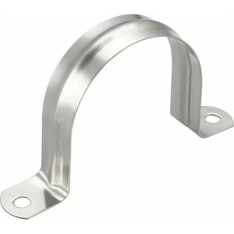 15 abrazaderas para mangueras de acero inoxidable 304 de 60 mm, en forma de U, para asegurar tuberías, conductos y cables. Abrazaderas para mangueras de soportes de tuberías de acero. (1/5)