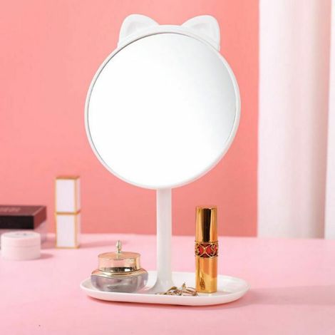 Miroir De Maquillage - Miroir Pivotant 360 Degres Double Face - Bureau Salle De Bain Voyage - 1 Piece (1/4)