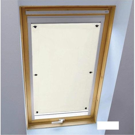 2pcs Rideau occultant pour fenêtre de toit - 100 % opaque - 60 x 93 cm - Protection solaire pour fenêtre de toit et camping-car (1/4)