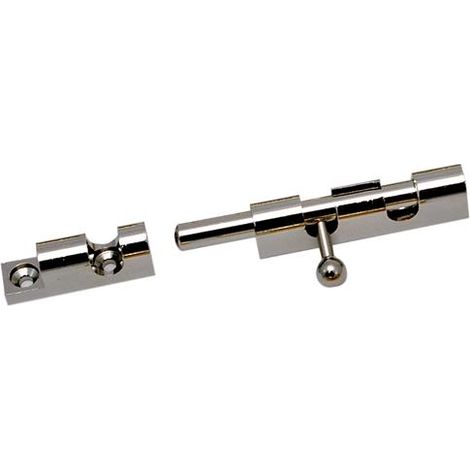 Imof catenacciolo tondo nichelato lucido 60 mm catenaccio cannone porte