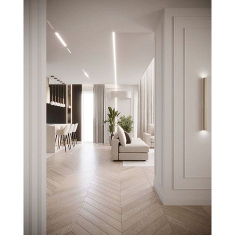 Parquet massif chêne- Point de hongrie Huilé naturel Ep.16mm, l.90mm Long. 750mm avec chanfreins sans noeuds et sans aubiers - Qualité premium 100%FSC (1/2)