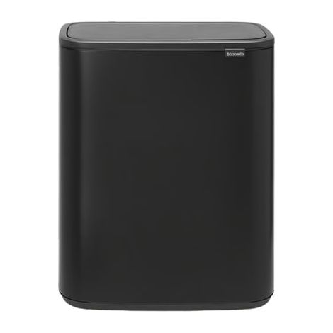 Brabantia Bo Touch Bin poubelle tri 2 x 30L noir mat (1/5)