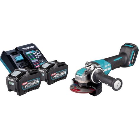 Makita GA 047 GT201 Smerigliatrice angolare a batteria 40 V max. 125 mm X-LOCK Brushless + 2x batteria ricaricabile 5,0 Ah + caricabatterie (1/5)