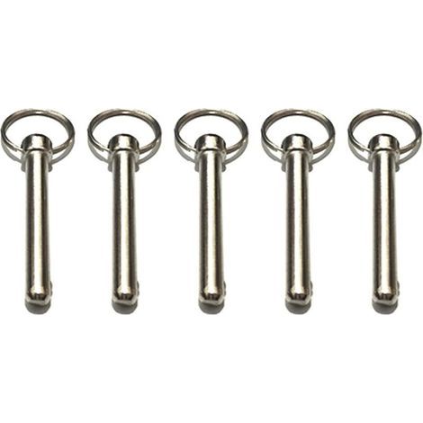 Lot de 10 goupilles à dégagement rapide en acier inoxydable – Diamètre 8 mm – Longueur totale 72 mm – Résistantes à l'eau salée - 10pcs