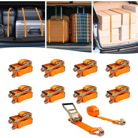 5000kg 8m Zurrgurte, Zurrgurte mit Haken, Ratschengurte Orange
