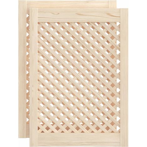 Maison Exclusive - Ante con Design a Reticolo 2 pz 49,5x69 cm in Legno di Pino