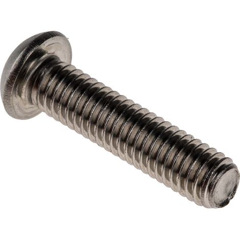 Vis à six pans creux, M6 x 25mm, tête Vis bombée à tête creuse hexagonale, en Acier Inoxydable ( Prix pour Boîte de 100 ) (1/3)