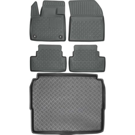 Ensemble de tapis de sol et de coffre pour Peugeot 3008 II Crossover à partir de 2016