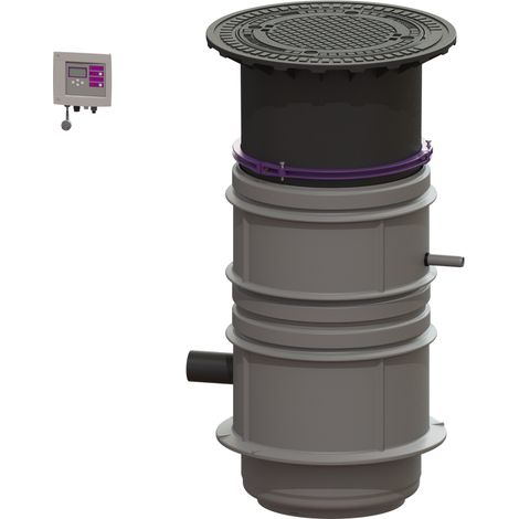 -Pumpstation Aquapump Medium Tronic, GTF 1200, 1300-1750 mm, Klasse B