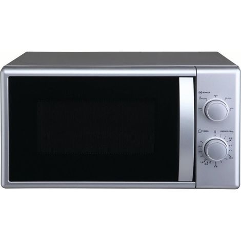 PKM Mikrowelle MW700-20 UB2 - silber, 700 Watt, Unterbau / Freistehend, 20 Liter (1/5)