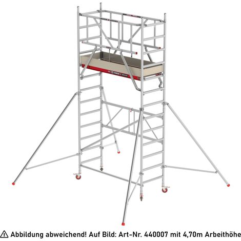 Altrex Fahrgerüst RS Tower 44-POWER Alu mit Holz-Plattform 3,80m AH 0,75x1,85m