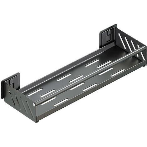 Étagère de rangement pour petits ustensiles et épices de cuisine, étagère murale en acier inoxydable pour cuisine et salle de bain, B (1/4)
