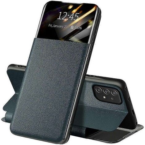 Étui en cuir avec fenêtre transparente et support pour cartes pour Samsung Galaxy A52 4G/5G/A52s 5G (1/4)