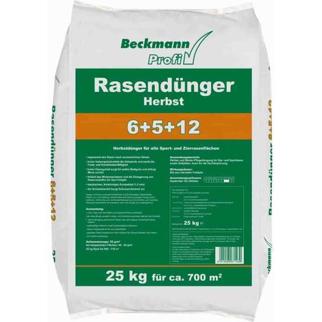 BECKMANN PROFI Rasendünger Herbst 25 kg Herbstrasendünger Depotwirkung (1/2)