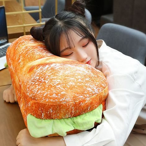 Hamburger-Kissen, Mehrzweck-Plüschkissen mit PP-Baumwolle, Rückenkissen, ideal als Geschenk zum Valentinstag oder Geburtstag, Spielzeugtyp 2, 55 cm / 21,7 Zoll (1/5)
