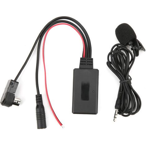 BUNTHAUS Câble Audio Auxiliaire Aramox, Adaptateur de Câble AUX Bluetooth 5.0 avec Microphone Mains Libres Adapté pour Alpine CDA-9857 CDA-9886 CDA-117 (1/5)