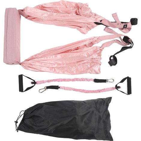 Sangle extensible pour la taille et l'arrière des jambes, aide à l'étirement, pour entraîneur, Inversion fendue, bande de Fitness, hamac rose (1/5)