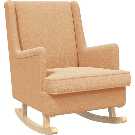 Mecedora Beige 62 x 80 x 85 cm Bouclé vidaXL
