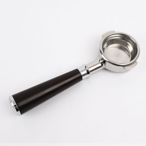 Porte-filtre expresso 51 mm sans fond, panier inox 2 oreilles poignée ABS (1/5)
