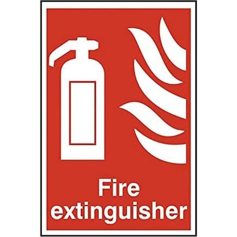 Scan SCA1350 Fire Extinguisher PVC Safety Sign 200 x 300mm