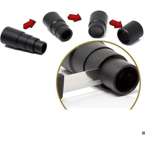 2pcs Adaptateur d'aspirateur – Universel ajustable – Pour scie sauteuse, ponceuse, scie circulaire – Noir (1/4)