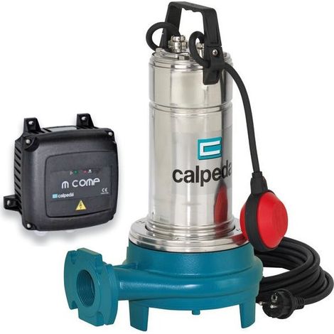 Calpeda pompa da DRENAGGIO GQGM 6-25 per acque LURIDE con TRITURATORE Monofase 1,5kW svuotamento liquami per fognatura pozzi neri fogna (1/2)