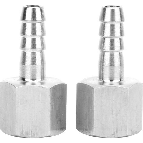 Raccord Rapide Pneumatique Femelle BSPP 3/8" - Acier Inox 304 - 2 Pièces - 6 mm (1/5)