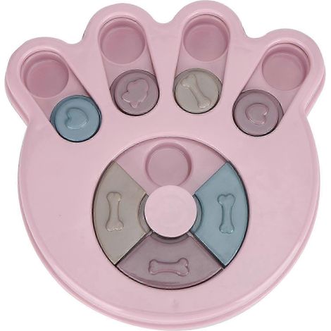 Plateau distributeur de nourriture pour chien et chat, gamelle interactive en forme de griffe, mangeoire à alimentation lente pour chat. (1/5)
