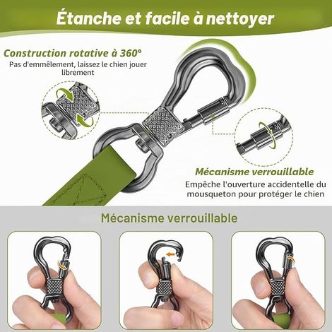 Dog Lead, 3M 5M 10M 15M 20M 25M 30M Waterproof Training Lead for Dogs, Dog Lead with Locking Carabiner, Lead for Small, Medium and Large Dogs (1/3)