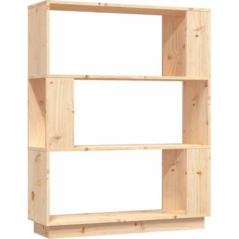 Maison Exclusive - Bücherregal/Raumteiler 80x25x101 cm Massivholz (1/5)