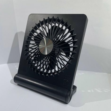 Tischventilator, kleiner USB-Ventilator mit 180°-Neigungs- und Klappfunktion, 3 Geschwindigkeitsstufen, extrem leise, USB-C-Anschluss für den Schreibtisch im Homeoffice (1/5)