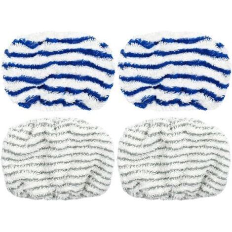 4 panni in microfibra lavabili per pulitori a vapore Rowenta ZR005801, RY7 e RY8 – Confezione da 4