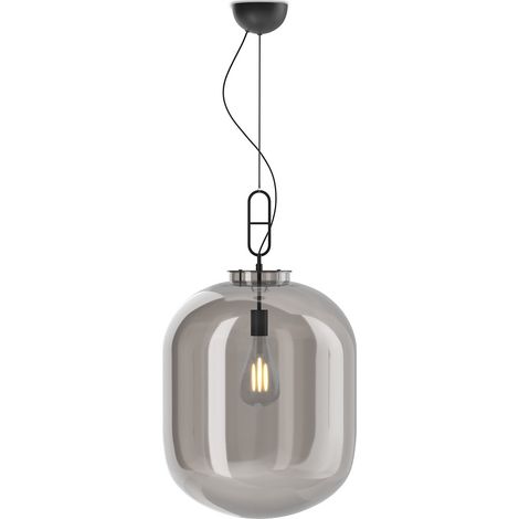 Lampada da soffitto in cristallo - Lampada a sospensione media - Grau Fumo