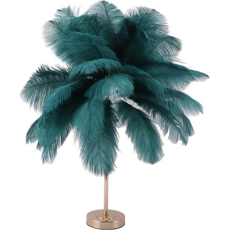 Plume D'autruche Lampe De Table Lampe De Chevet Lumière Luxe Et Veilleuse Éclairage De Table (1/5)