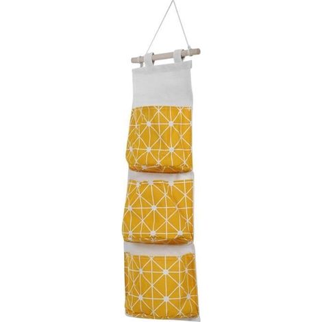 Set di 2 organizer da appendere, borsa portaoggetti da parete, organizer per armadio, borsa porta giocattoli, decorazione per il bagno. (1/4)
