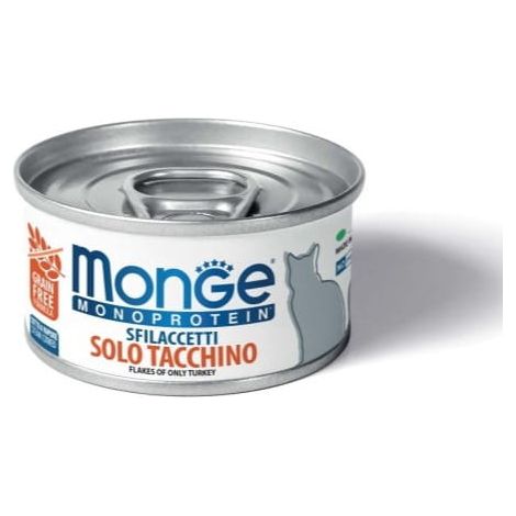 Monoprotéine pour chat Monge à la dinde 80 g