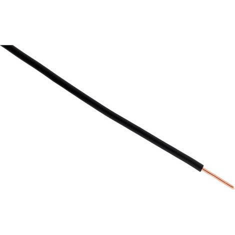 Zenitech - Cavo Di Alimentazione Elettrica H07V-U 2,5mm² - Conduttore Monofilo Con Isolante PVC - Ideale Per Installazioni Residenziali - Tensione Fino A 700V - Nero - 5m