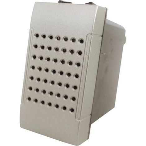 Suoneria compatibile con living light international air modulo campanello pulsante 6A 220v silver