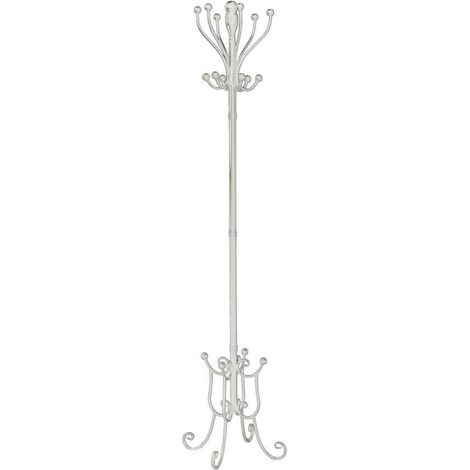 Appendiabiti a Stelo Ø34xh180 cm in Metallo Bianco