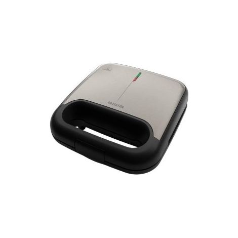 Aiwa TETSU sandwichera 750 W Acero inoxidable, Negro