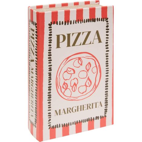 Boîte Déco Livre Pizza "Josh" 27cm Multicolore (1/4)