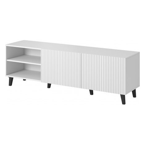 Meuble TV design blanc 150 cm Gustave (1/5)