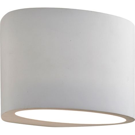 Applique Grande Moderna Malta Gesso Bianco 1 Luce G9 (1/5)
