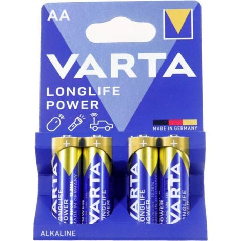 Ersatzteil - SOS Accessoire Lot de 4 piles alcaline AA LR06 pour Accessoires et entretien VARTA 4906121414 -  -