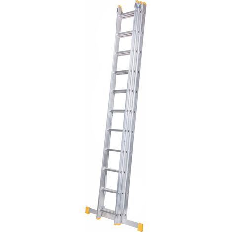 Monmobilierdesign – Échelle transformable en aluminium 3 plans 11 marches – Charge maximale 150 kg – Barreaux antidérapants – Conforme norme EN-131