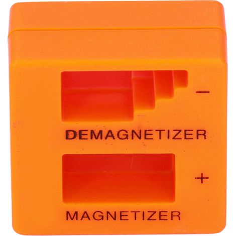 Magnetisierer und Entmagnetisierer, tragbares ABS-Werkzeug für Schraubendreherbits, Schraubenmuttern, Pinzette, orange (1/5)