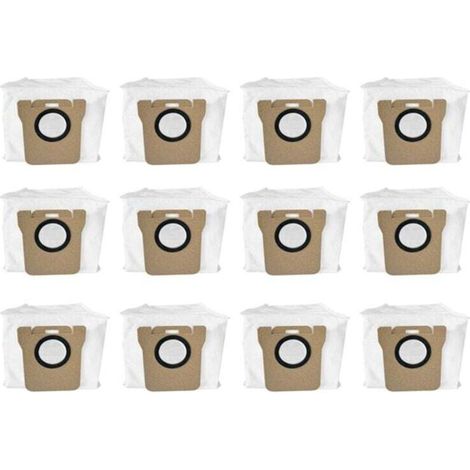 12 Pièces Accessoires Rechange pour Aspirateur Robot X20 Sac à Poussière Compatible (1/4)