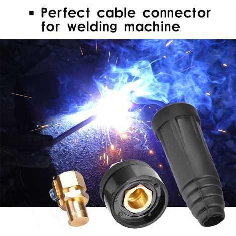 Connecteur rapide DKJ35-50 noir, adaptateur de câble de soudure européen, raccord à emboîtement rapide, 1 pièce (1/4)